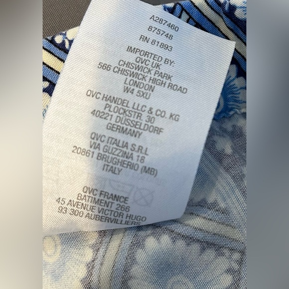 Beautiful Blue C. Wonder pull on pants w/ elastic waist size 20w 2 side pockets - Picture 5 of 5